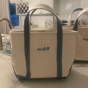 L.l. Bean Medium Blue Boat and Tote Bag “Michelle”